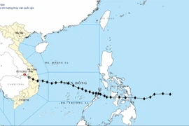 По состоянию на 4 часа утра, центр области пониженного давления находился примерно на 14,6° северной широты и 106,8° восточной долготы. Максимальная скорость ветра в центре области пониженного давления была ниже 6 уровня (менее 39 км/ч). Фото: ВИА.