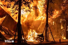 Место происшествия на улице Суанзиеу. Фото: ВИА.
