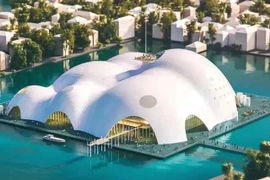 Проектный макет Театра «Жемчужина» – Фото: Народный комитет квартала Тэйхо.