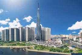 Вид на башню Landmark 81 компании Vingroup в городе Хошимине. (Фото предоставлено Vingroup) 