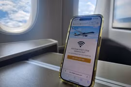 Vietnam Airlines внедряет интернет в полете на международных маршрутах. (Фото: ВИA)