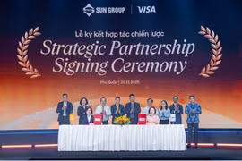 Sun Group и Visa подписали соглашение о всеобъемлющем стратегическом партнёрстве 20 декабря. (Фото: Sun Group) 
