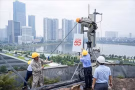 Корпорация «Viettel» разворачивает инфраструктуру сети 5G. (Фото: ВИА) 