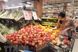 Покупатель в торговом центре Aeon Mall в Ханое. (Фото: ВИА)