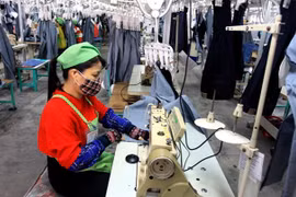 Работники компании Texhong Garment Companies, в провинции Тайбинь. (Фото: ВИА)
