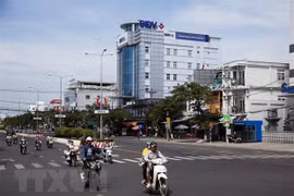 В центре города Ратьжа, провинция Киенжанг (Фото: ВИА)