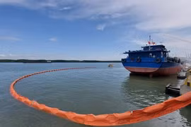 Учения по ликвидации разливов нефти в южной провинции Бариа-Вунгтау. Иллюстрация. (Фото: ВИА) 