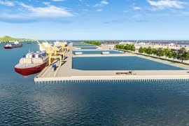 Северная прибрежная провинция Куангнинь предложила проект строительства общего порта Ваннинь с общим объемом инвестиций 2.248,5 млрд. донгов. (Фото: Portcoast)