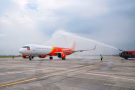 101-й самолет компании Vietjet в международном аэропорту Таншоннят (Источник: Vietjet)