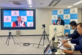 Участники второго вьетнамско-японского семинара по туризму. (Фото: nhandan.vn)