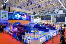 Стенд Volkswagen на Вьетнамской автовыставке 2022. (Фото: ВИA)