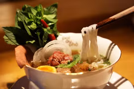 Фо Бо (суп с лапшой и говядиной) в ресторане Pot Au Pho. (Фото: ВИА)