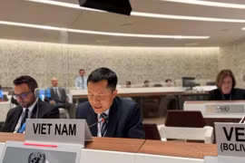 Советник-посланник Кунг Дык Хан, заместитель постоянного представителя Вьетнама в Женеве, выступает на второй сессии Подготовительного комитета Конференции 2026 года по рассмотрению действия Договора о нераспространении ядерного оружия. (Источник: ВИА)