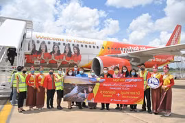 Thai Vietjet запускает свой первый рейс из Бангкока (Суварнабхуми) в Убонратчатхани (фото любезно предоставлено Vietjet Air)
