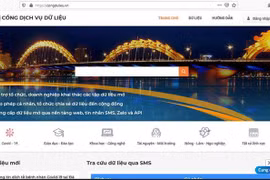 База данных, доступная на www.opendata.danang.gov.vn или https://congdulieu.vn, позволит пользователям получать доступ к информации о пациентах с COVID-19, связывающей их с местами, которые они посетили. (Фото: ВИА)