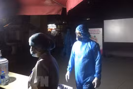 Больница E приостановила прием, обследование и лечение пациентов с 20:00 19 августа 2020 года для профилактики и борьбы с эпидемиией COVID-19. (Фото: ВИА) 