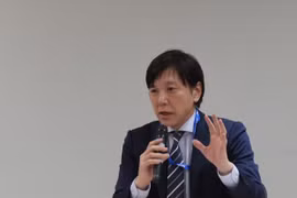 Главный представитель JETRO во Вьетнаме Такео Накаджима выступает на мероприятии (Фото: ВИА)
