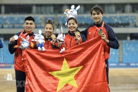 Команда по легкой атлетике завоевала 12 золотых медалей на SEA Games 32. (Фото: Минь Кует/ВИА)