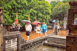 Иностранные туристы посещают памятники во Вьетнаме. (Фото: Суан Май / Vietnam+)