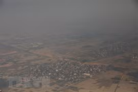 Смог в Ханое из-за загрязнения. (Фото: ВИА)