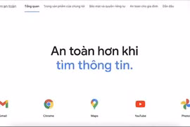 Домашняя страница веб-сайта Центра безопасности Google 
