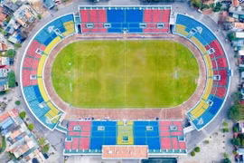 Стадион Камфа в провинции Куангнинь был отремонтирован для Sea Games 31. (Фото: опубликовано ВИА)