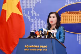 Официальный представитель МИДа Вьетнама Ле Тхи Тху Ханг. (Фото: ВИА)