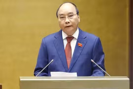 Нгуен Суан Фук был избран президентом государства Вьетнама на 2021-2026 годы 26 июля во время первой сессии Национального собрания 15-го созыва в Ханое. (Фото: ВИА)