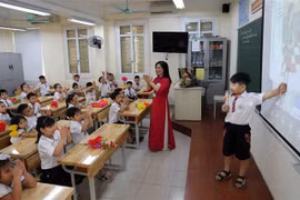 Ученики начальной школы Тханг Лонг, Ханой. (Фото: ВИА)