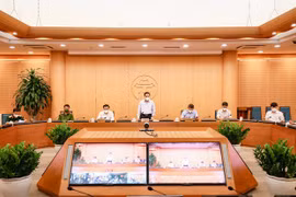 Председатель Народного комитета Ханоя Чу Нгок Ань выступает на мероприятии (Фото: ВИА)