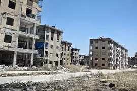 Разрушенные здания в восточном городе Алеппо, Сирия, где предположительно применялось химическое оружие (Источник: un.org)