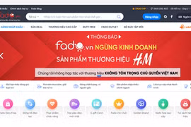 Сообщение Fado.vn о прекращении торговли продукцией бренда H&M на неопределенный срок.