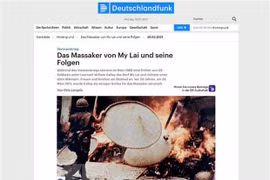 Информация о массовом убийстве в Милае на радио Deutschlandfunk. (Фото: ВИА)