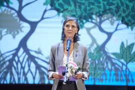 Постоянный представитель ПРООН во Вьетнаме Рамла Аль Халиди. (Фото: giaoducthudo.vn)