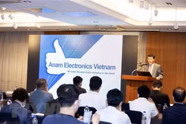 Генеральный директор Anam Electronics выступает на мероприятии (Фото: ВИА) 