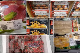Вьетнамские продукты на полках канадского супермаркета. (Фото: moit.gov.vn) 
