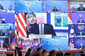 Главы делегаций стран АСЕАН и США приняли участие в 9-м саммите АСЕАН-США в режиме онлайн. (Фото: ВИА)