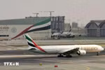 Самолет авиакомпании «Emirates» в международном аэропорту Дубая, ОАЭ. (Фото: AFP/ВИА)