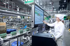 Группа компаний Nestlé Vietnam, предприятие со 100%-ным иностранным капиталом (Швейцария), непрерывно увеличивает объем инвестиций и расширяет свою деятельность в провинции Хынгйен с 2017 года по настоящее время (Фото: ВИА)