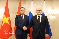 Генсек, Президент То Лам встретился с Премьер-министром России Михаилом Мишустиным