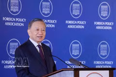 Генсек, Президент То Лам выступил с речью о внешнеполитическом курсе в Ассоциации внешней политики США (Фото: ВИА)