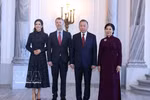 Генеральный секретарь, Президент государства То Лам и его супруга Нго Фыонг Ли встретились с королём Дании Фредериком X и королевой Мэри. Фото: ВИА