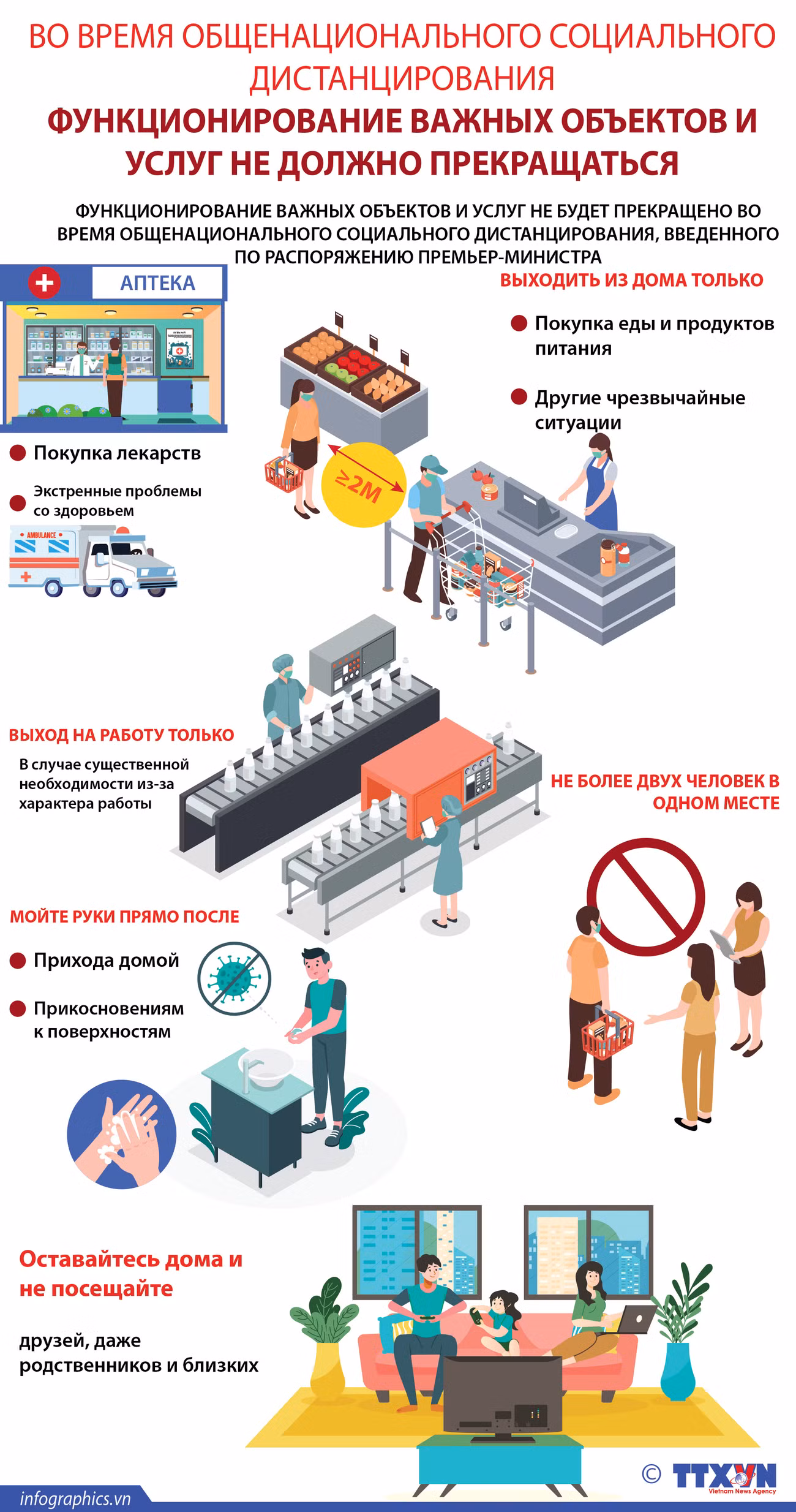 Национальное социальное дистанцирование: оказание необходимых услуг не должно прекращаться ảnh 1