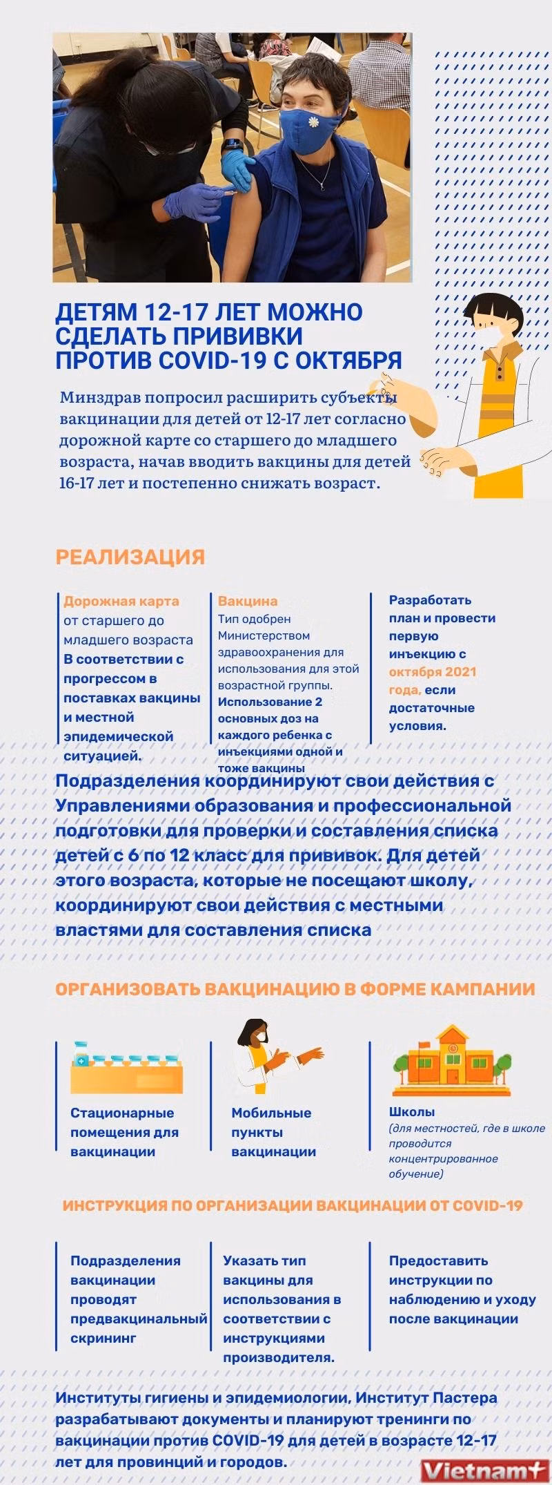 Детям 12-17 лет можно сделать прививки против COVID-19 с октября ảnh 1 Детям 12-17 лет можно сделать прививки против COVID-19 с октября ảnh 1