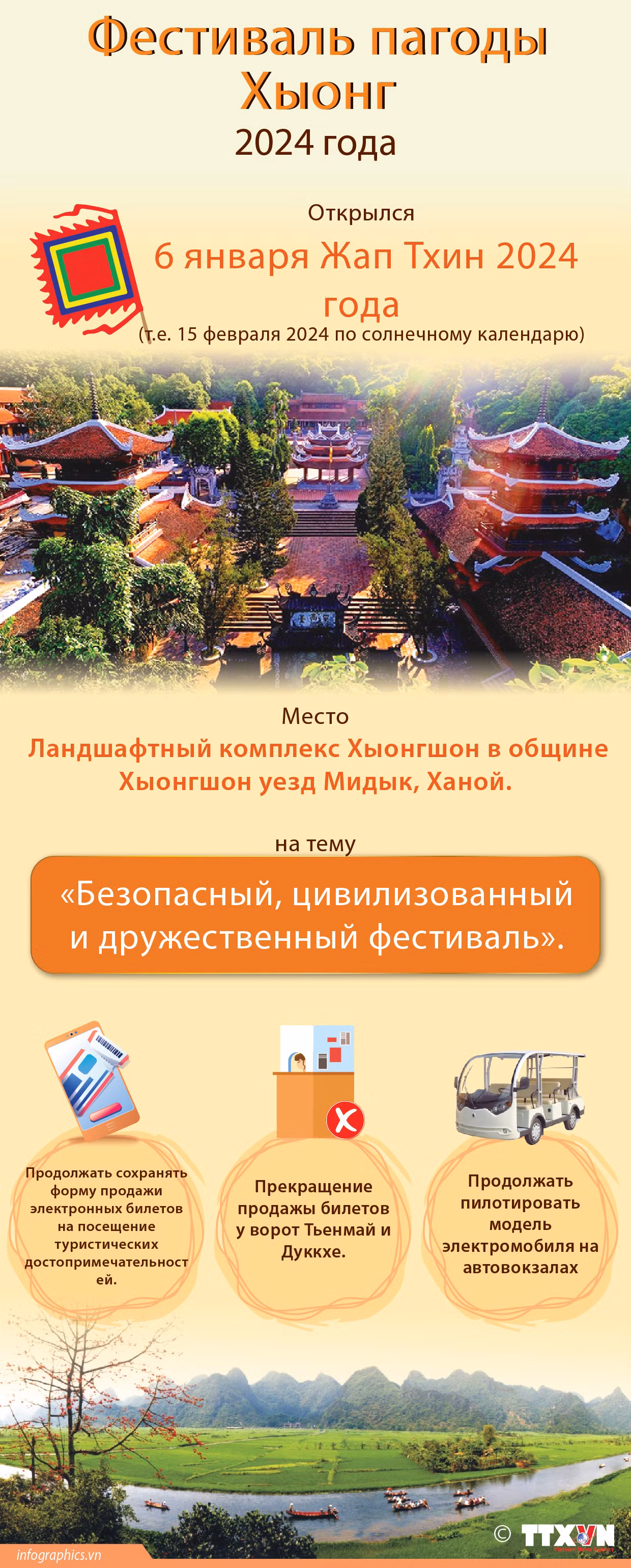 В пагоде Хыонг открылся фестиваль весны 2024 года ảnh 1 В пагоде Хыонг открылся фестиваль весны 2024 года ảnh 1