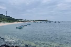Вид на остров Фукуй (провинция Ламдонг) с моря. (Фото: ВИА)