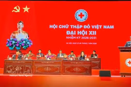 Президиум съезда руководит его работой. Фото: Vietnam+.