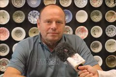 Милош Куси, председатель Общества чешско – вьетнамской дружбы, дает интервью ВИA (Фото: ВИA)