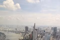 Центральная часть города Хошимина с высоты птичьего полета. (Фото: VietnamPlus)