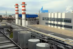 Теплоэлектростанция, принадлежащая газовой группе «Газпром», в Сочи (Россия). (Фото: AFP/ВИА)
